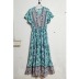 cotton print bohemian style swing dress NSHFC125618