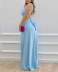 solid color high waist backless suspender dress NSFH125735