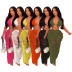 conjunto de pantalones de playa de punto con flecos de bikini de color liso NSTRS125845