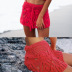 solid color hand hook hollow straps sheath beach skirt NSCYG125875