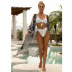 loose large size hollow print beach bikini cover-ups NSCYG125883