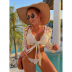 long sleeve hollow beach bikini blouse top NSCYG125885