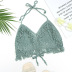 solid color crochet tassel straps beachwear top multicolor NSCYG125888