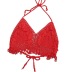 solid color crochet tassel straps beachwear top multicolor NSCYG125888