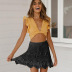 solid color crochet hollow short skirt NSCYG125902
