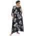 plus size short-sleeved loose Tassels long floral nightgown Loungewear-Can be worn outside NSWFC130409