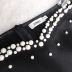 Stitching Beaded see-through High Waist Slim Dress NSKNE130422