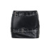 gothic style double belt PU leather sheath skirt NSGYB130467