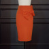 Falda tubo de cintura alta con decoración de mariposa grande de color sólido NSKNE130500