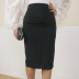 High waist plaid retro elegant elastic pencil skirt NSKNE130501