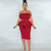 solid color backless sleeveless ruffled high waist dress NSKNE130503