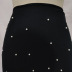 falda de tubo de malla con cuentas y cintura alta NSKNE130507