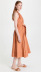 high waist sleeveless lace-up slim solid color dress NSFH130524