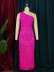solid color one shoulder fringed maxi prom dress NSKNE130542