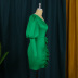 vestido de fiesta corto ajustado de cintura alta con hombros inclinados de color sólido NSKNE130550