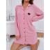 buttons heart-shaped print long-sleeved loose nightdress-Can be worn outside NSWFC130563