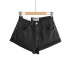 high waist straight slim solid color denim shorts NSFH130568