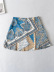 retro printed high waist A-line skirt NSFH130581