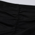 vestido de color sólido delgado sin espalda con parte superior de tubo de cadena hueca con abertura NSYID133670