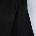 vestido de color sólido delgado sin espalda con parte superior de tubo de cadena hueca con abertura NSYID133670