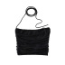 hanging neck tube top slim solid color mesh vest NSFH130628