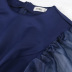 Long Sleeve High Waist Slim slit solid color Perspective Organza prom dress NSKNE130699
