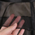 Vestido transparente de color sólido con capas de manga larga y cintura alta con solapa NSKNE130702