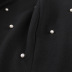 Vestido de fiesta transparente de color liso con mangas abullonadas y costuras en el cuello redondo NSKNE130725