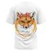 plus size Animal Print loose short sleeve T-Shirt NSLBT131245