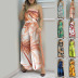 print tube top waist wide-leg sleeveless jumpsuit-Multicolor NSFH130954