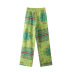 printed straight wide-leg high waist trousers NSAM131037