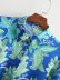 breasted printing lapel lace-up short sleeve tassel shirt dress NSAM131057