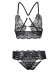 cross sling backless wrap chest hollow solid color lace underwear set NSOYM131064