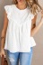 loose round neck jacquard flying sleeve solid color top NSMDF131125