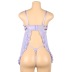 plus size backless wrap chest sling see-through nightdress set NSOYM131173