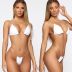 Invisible Transparent Shoulder straps wrap chest high waist bikini two-piece set-Multicolor NSPPF131320
