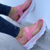 buckle wedge heel clip toe casual sandals NSHYR131262