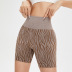 hip-lifting high-elastic tight high waist striped yoga shorts NSXER131268
