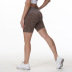 hip-lifting high-elastic high waist tight leopard print yoga shorts NSXER131273