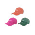 Gorra de visera simple con protección solar y sombra con estampado de letras-Multicolor NSTQ131279