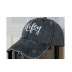Embroidery washed sunshade wide-brimmed peaked cap NSTQ131280