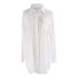 lapel long sleeve loose solid color Shirt Style beach outdoor cover-up NSMUX131421