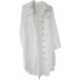 breasted solid color long sleeve lapel loose shirt-style beach outdoor cover-up NSMUX131426
