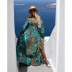 print one-word shoulder long sleeve slit large swing dress NSOYL131445