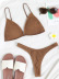 backless high waist sling solid color bikini two-piece set NSFPP131460