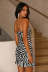 suspender slim v neck backless slit striped dress NSJRM131523