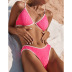 sling backless wrap chest color matching bikini two-piece set NSFPP131592