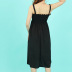 buttons solid color high elastic sling backless dress NSSFN131608