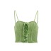 lace-up stitching slings backless slim short solid color vest NSSFN131610