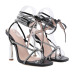 square toe cross strappy open toe high heel sandals NSGXL131618